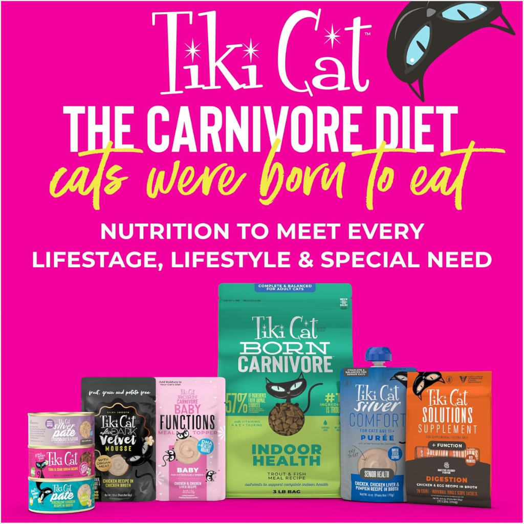 Tiki Cat Solutions Supplement Skin & Coat Salmon Recipe in Broth for Cats (0.28 oz x 20 Sachets) - Cat Food 11