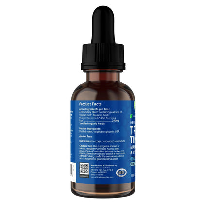 Animal Essentials Herbal Tonic Tranquil Times Manages Stress & Promotes Calm for Dogs & Cats - Dog Supplements &