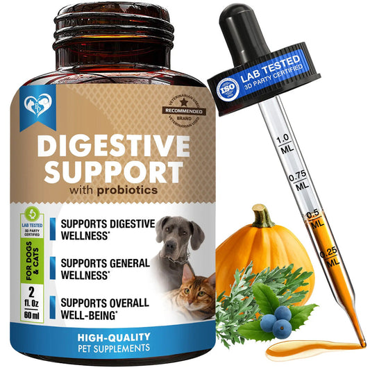 Beloved Pets Digestive Support with Probiotics for Dogs & Cats 2-oz - Digestive & Probiotic Supplements for Dogs 1