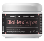 BioHex Antiseptic Wipes 3% Chlorhexidine (50 ct) - Dog Grooming 1