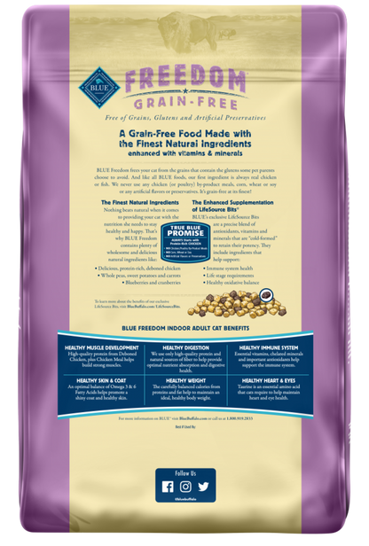 Blue Buffalo Freedom Grain-Free Indoor Adult Chicken Recipe Dry Cat Food