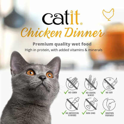 Catit Chicken Dinner with Tuna & Kale Wet Cat Food (2.8 oz) - Cat Food 4