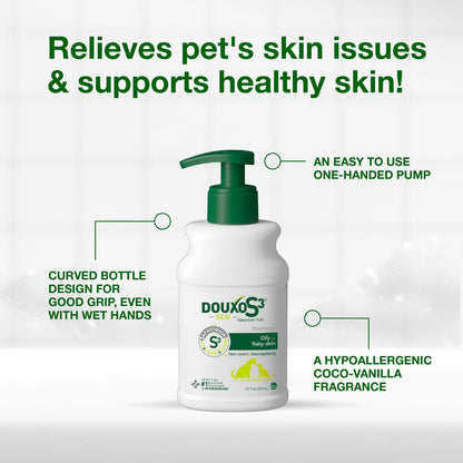 Douxo S3 SEB Odor-Control Seboregulating Dog & Cat Shampoo - Medicated Shampoos & Sprays 7