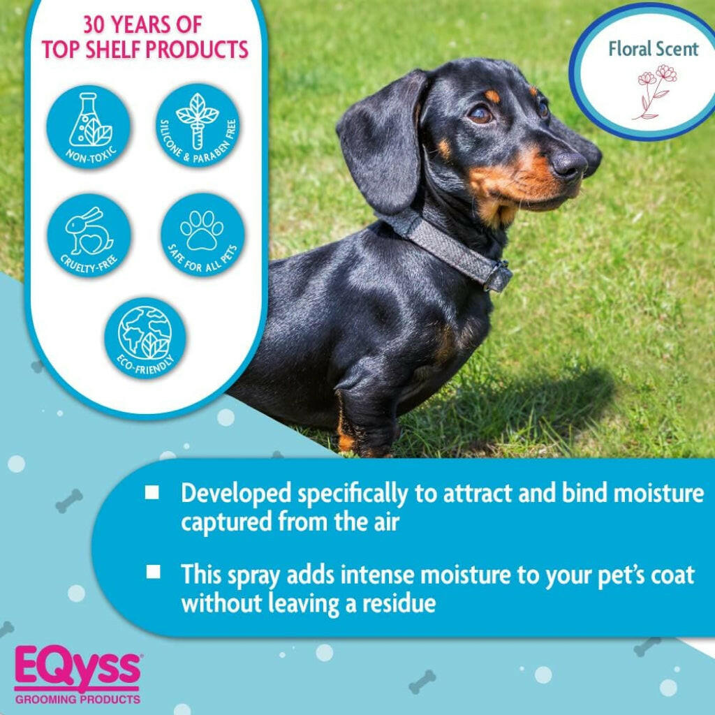 EQyss Grooming Products Premier Coat Moisturizer Spray for Dogs & Cats (16 oz)