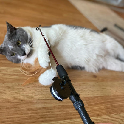 Ethical Fishing Rod N Reel Kitty Teaser Toy For Cat
