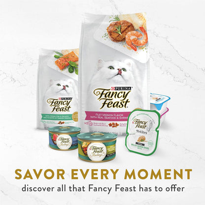Fancy Feast Creamy Broths with Tuna, Chicken & Whitefish Supplemental Wet Cat Food Pouches