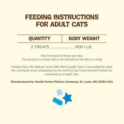 Friskies Party Mix Natural Yums Wild Caught Tuna Cat Treats (6 oz) - Cat Treats 7