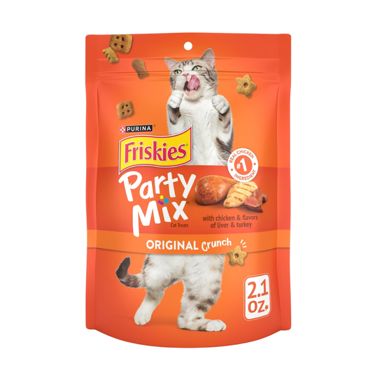 Friskies Party Mix Original Crunch Cat Treats - 2.1 oz - Cat Treats 1