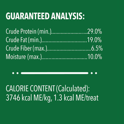 Greenies Feline SmartBites Healthy Indoor Tuna Flavor Cat Treats guaranteed analysis