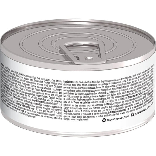 Hill's Science Diet Senior 7+ Canned Cat Food, Savory Turkey Entrée, 5.5 oz, 24 Pack wet cat food