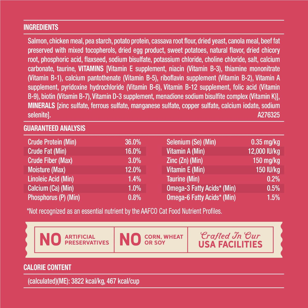 Merrick Purrfect Bistro Grain Free Salmon & Sweet Potato Recipe Dry Cat Food - Cat Food 7