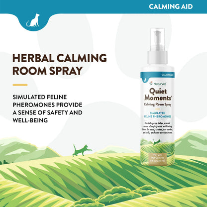 NaturVet Quiet Moments Herbal Calming Room Spray for Cats