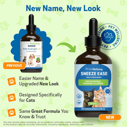 Nettle-Eyebright Gold - Seasonal Allergy Defense for Cats - Cat Supplements & Vitamins 3