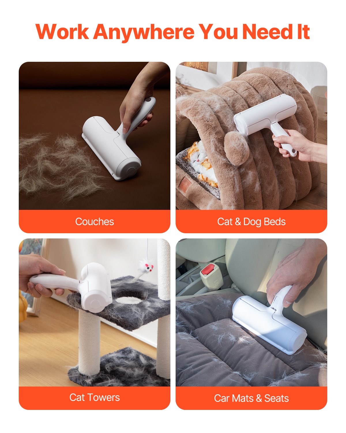 Pet Hair Remover and Reusable Lint Roller