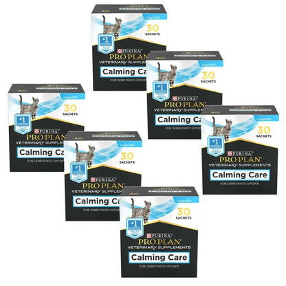 Purina Pro Plan Veterinary Supplements Calming Care for Cats - pack of 6 - 30 sachets each