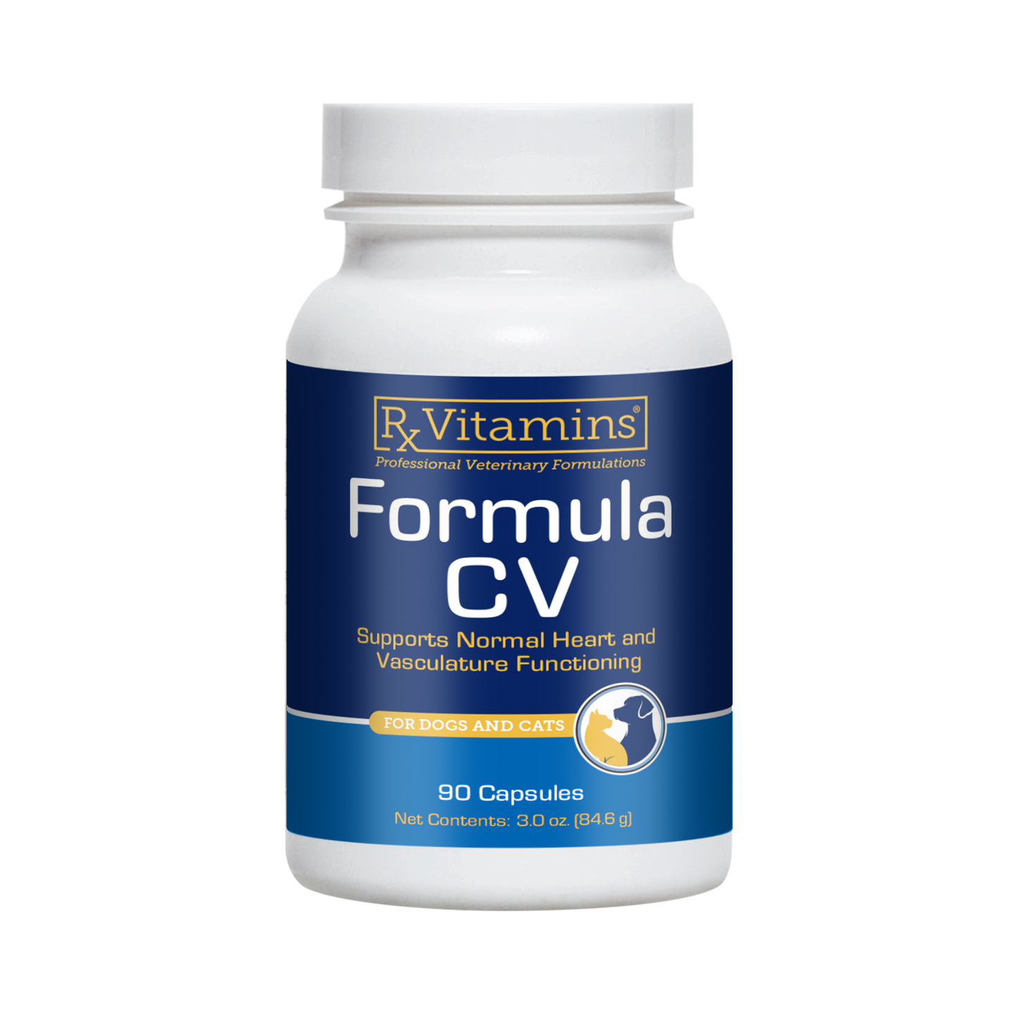 Rx Vitamins Formula CV For Dogs and Cats (90 caps) - Cat Supplements & Vitamins 1