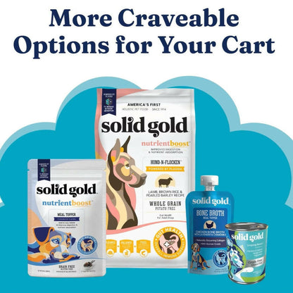 Solid Gold SeaMeal is a multifunctional supplement with natural ingredients that helps maintain your pet's healthy coat.