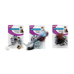 Spot Animal Print Rattle Catnip Toy Assorted, 4.5", 2-pack