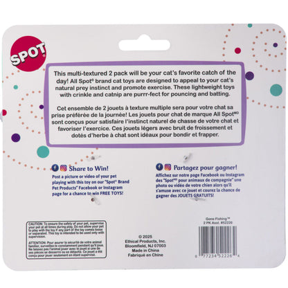 Spot Gone Fishing Crinkly Catnip Cat Toys (2 pack)