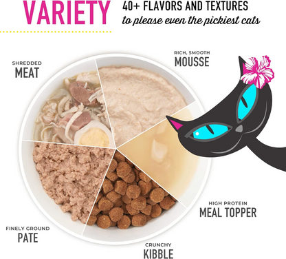Tiki Cat Silver for Seniors Chicken & Salmon & Chicken Liver Mousse & Shreds (2.4 oz x 12 cans) - Wet Cat Food 7
