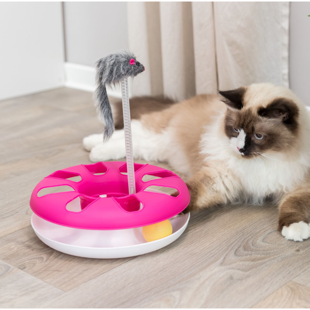 Trixie Cat Crazy Cricle with Plush Mouse Interactive Cat Toy - Cat Toys 4
