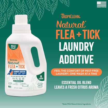 TropiClean Natural Flea & Tick Laundry Additive (32 oz)
