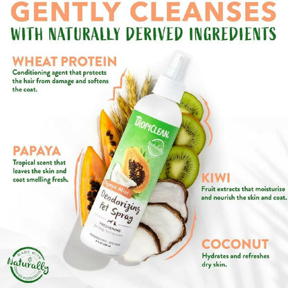 Tropiclean Papaya Mist Cologne For Pets (8 oz)