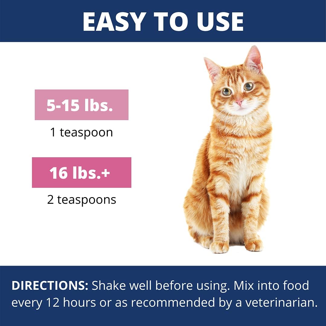 Under the Weather Anti-Diarrhea Liquid for Cats 4-oz - Dog & Cat Digestive & Probiotics Supplements 4