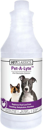 Vet Classics Pet-A-Lyte Oral Electrolyte Solution for Dogs & Cats (32 oz) - 1