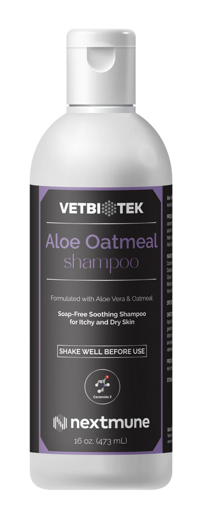 VetBiotek Aloe & Oatmeal Soothing Soap-Free Shampoo For Pets - 16-oz - Pet Shampoo & Conditioner 1