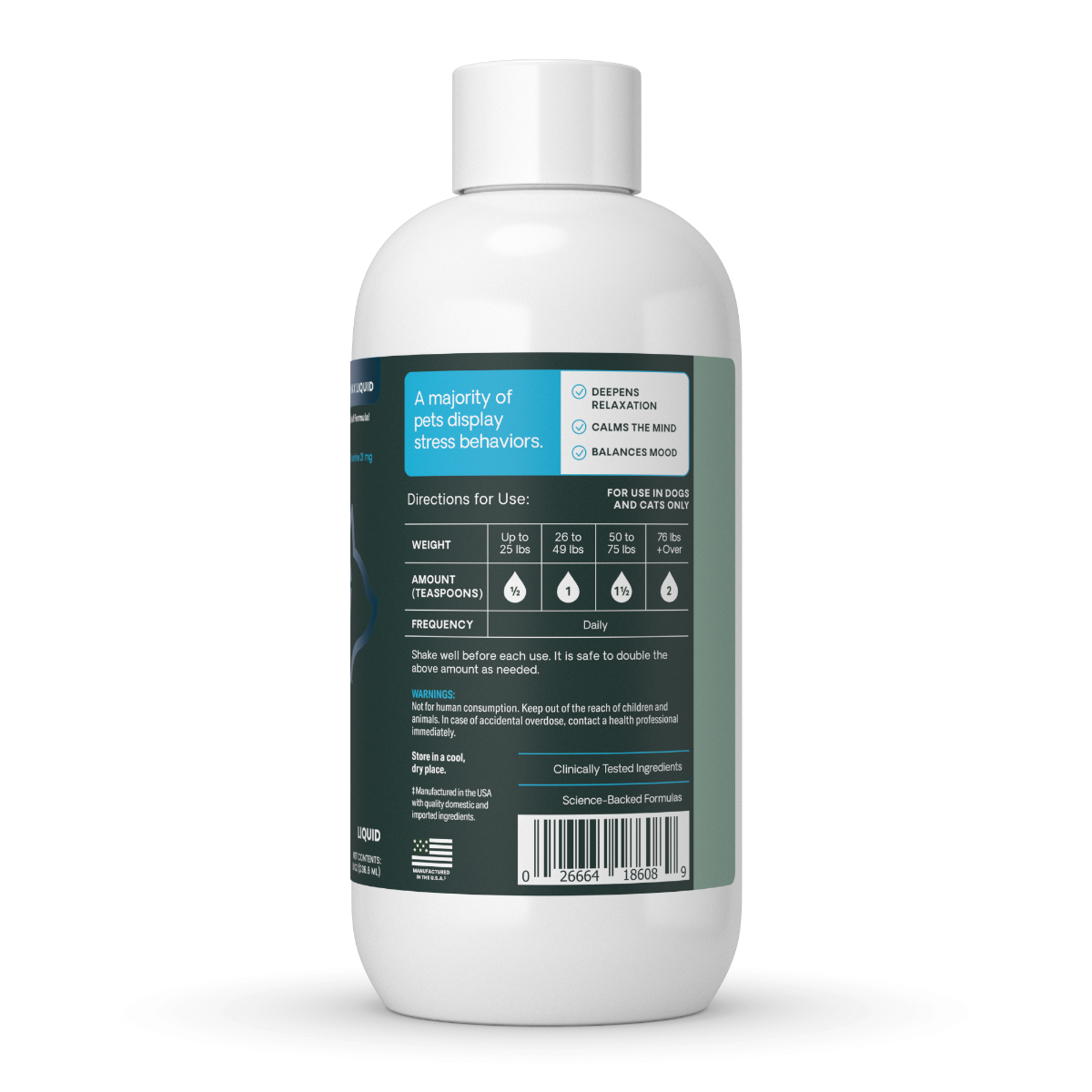 VetriScience Composure Liquid Calming Supplement for Cats & Dogs (8 oz) - Dog Supplements & Vitamins 4