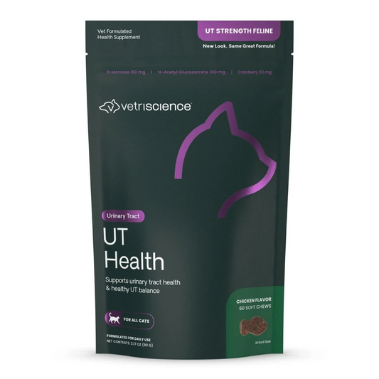 VetriScience UT Strength Urinary Tract Support for Cats (60 Bite-Sized Chews) - Cat Supplements & Vitamins 3