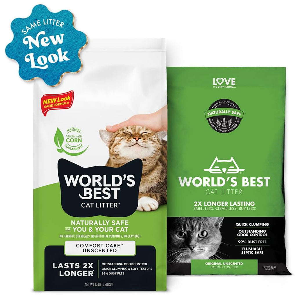 World’s Best Cat Litter Comfort Care Unscented 28 lbs - Cat Litter & Waste Disposal 2